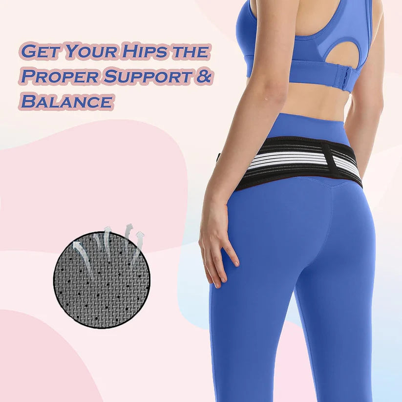 Sacroiliac SI Joint Hip Belt – Relief For Sciatica & Lower Back Pain