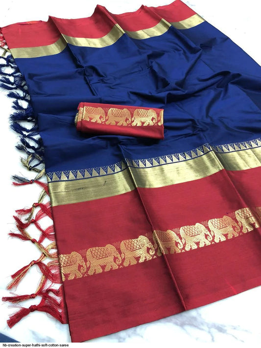 Kala Niketan Attractive Graceful Soft Silk Designer Saree With Blouse Piece