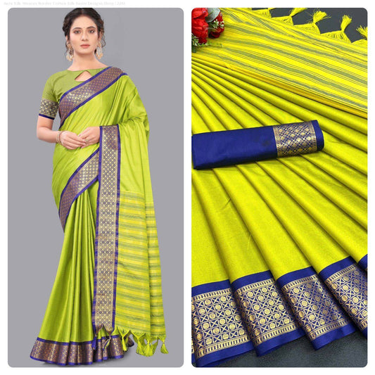 Kala Niketan Cotton Silk Designer Weaving Saree ( 8 Colors Available)