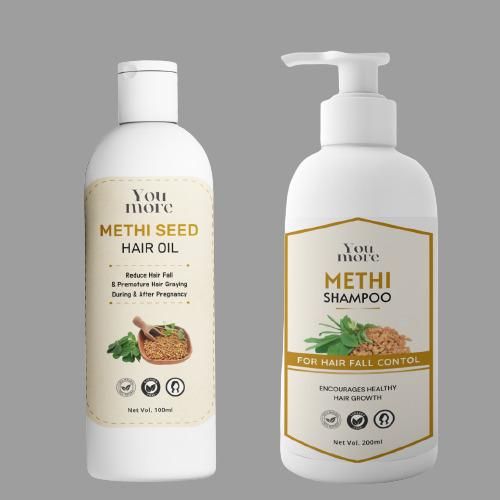 🌟Flash SALE🌟 Imported Natural Methi Seed hair growth & Anti Hair Fall Shampoo with 🔥Free Hair growth Oil 🔥