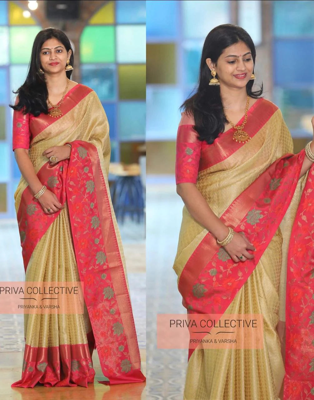 Kala Niketan Richa Archaic Traditional Kanchi Soft Silk Sari With Attached Blouse